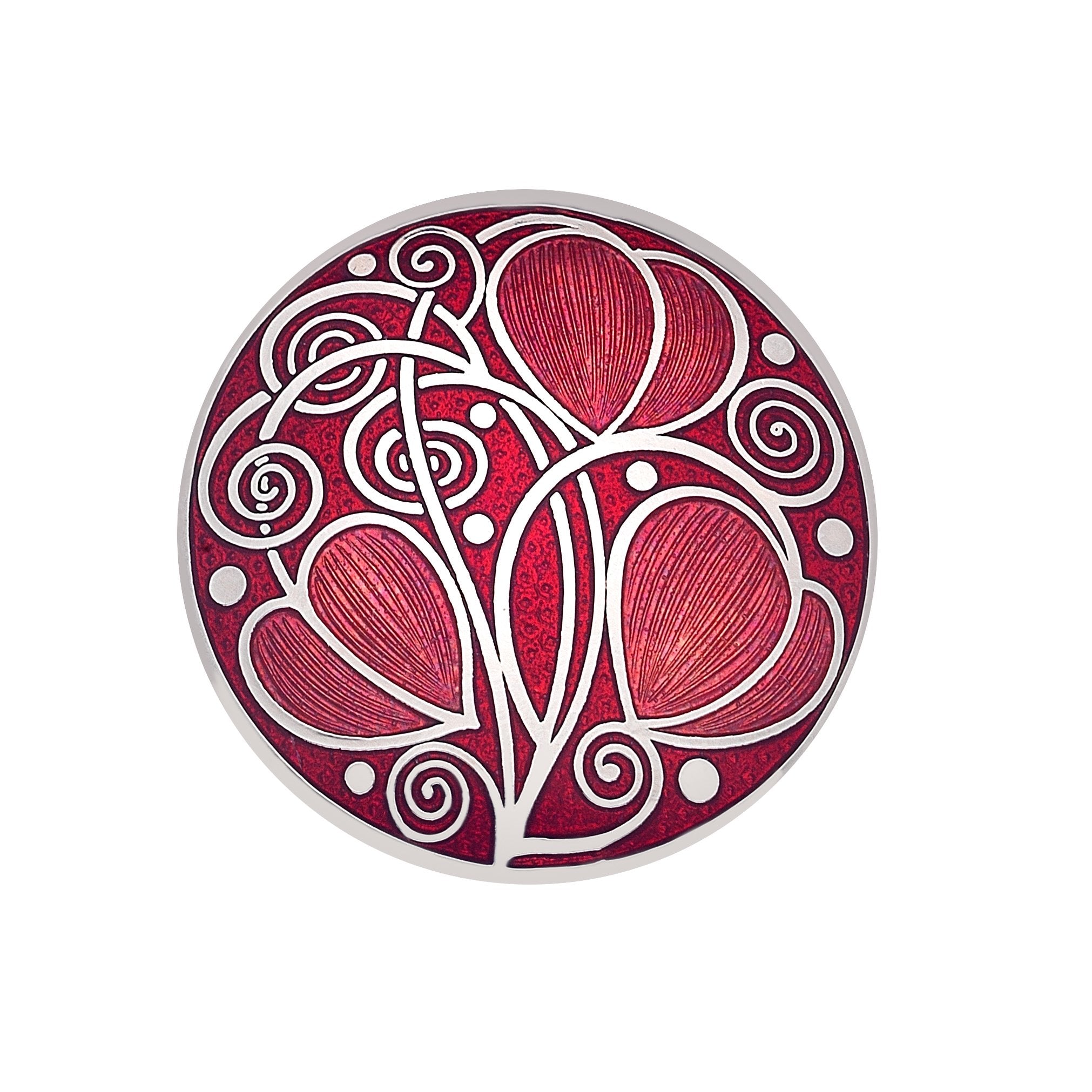 Mackintosh Leaves and Coils Brooch